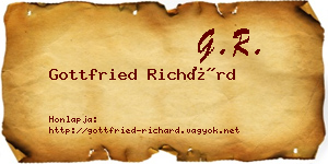Gottfried Richárd névjegykártya